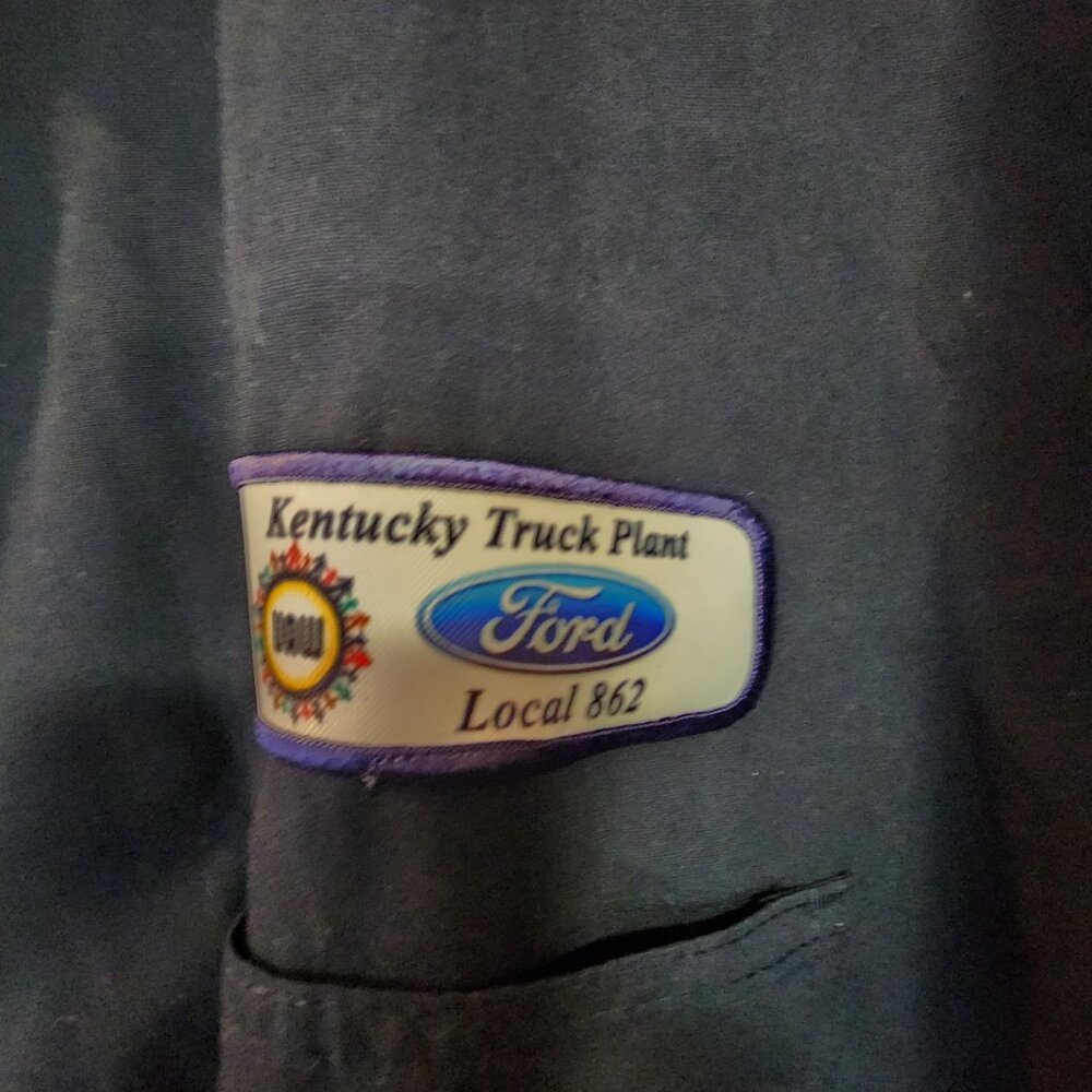 Union Line Ford Kentucky Truck Plant Work Shirt Mens 5xl Short Sleeve View 3